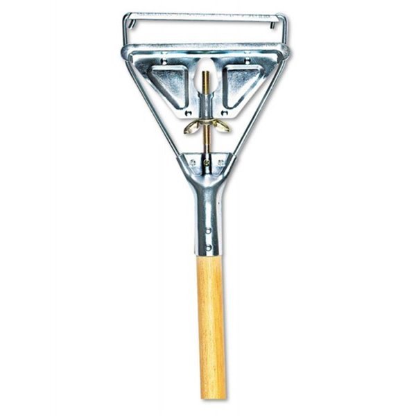 Pinpoint 54 in. Quick Change Metal Head MOP Wood Handle PI1615481